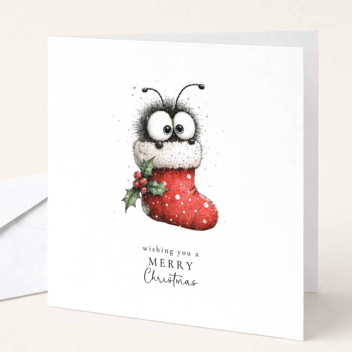 Bumble Bee Christmas Cards, Pack of 6 Different Designs