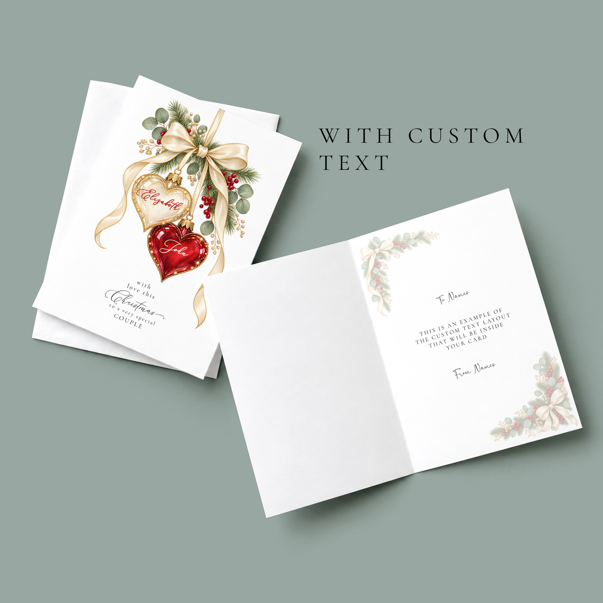Personalised Couple Christmas Card