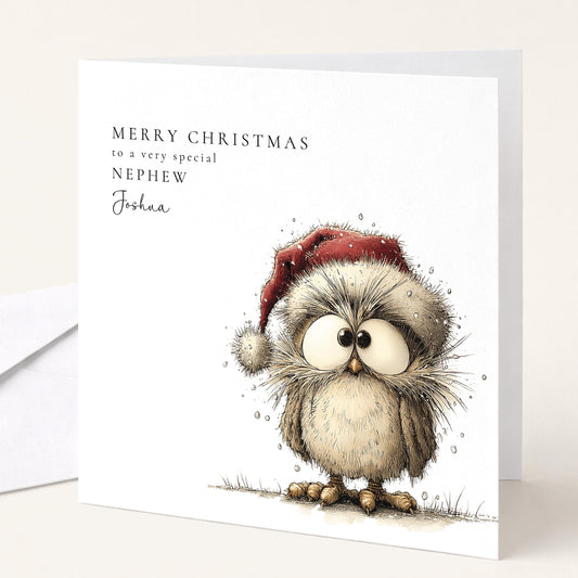 Personalised Christmas Card for Granddaughter