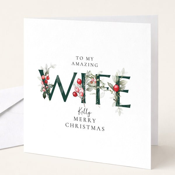 Christmas Cards for Wife - Whimsi Lilley
