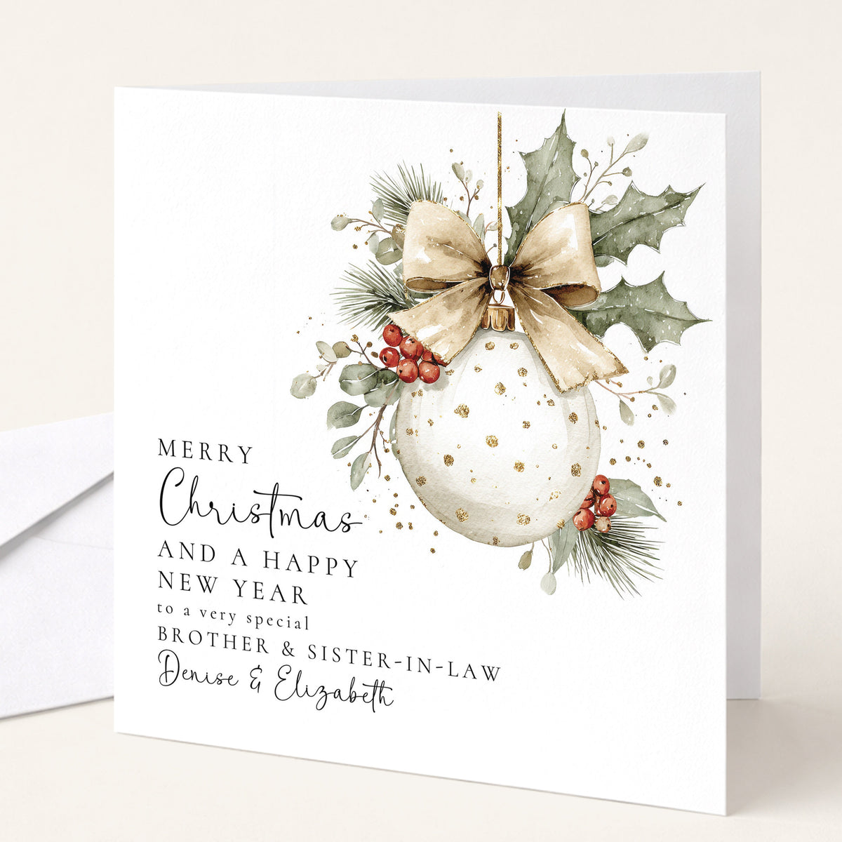 Christmas Cards for Brother & Sister-in-Law