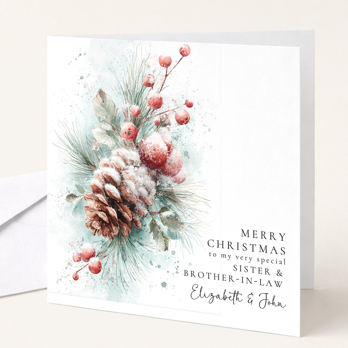 Christmas Cards for Sister & Brother-in-Law