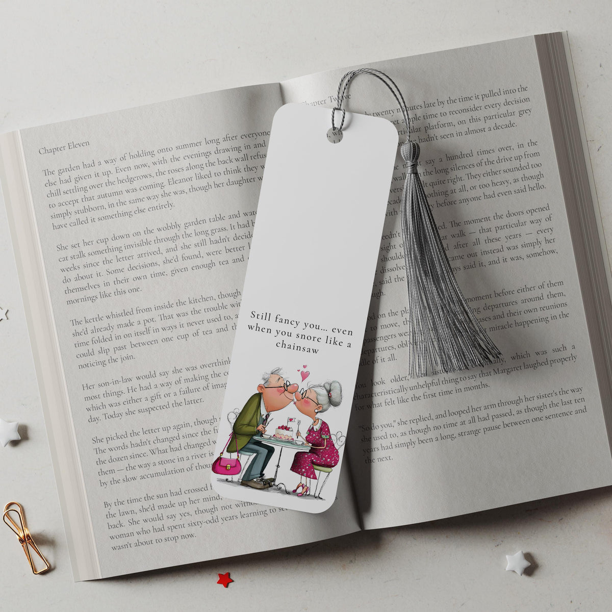 Funny Husband Bookmark Gift, Still Fancy You Even When You Snore Like a Chainsaw Bookmark, Funny Anniversary Gift, Book Lover Couple Gift