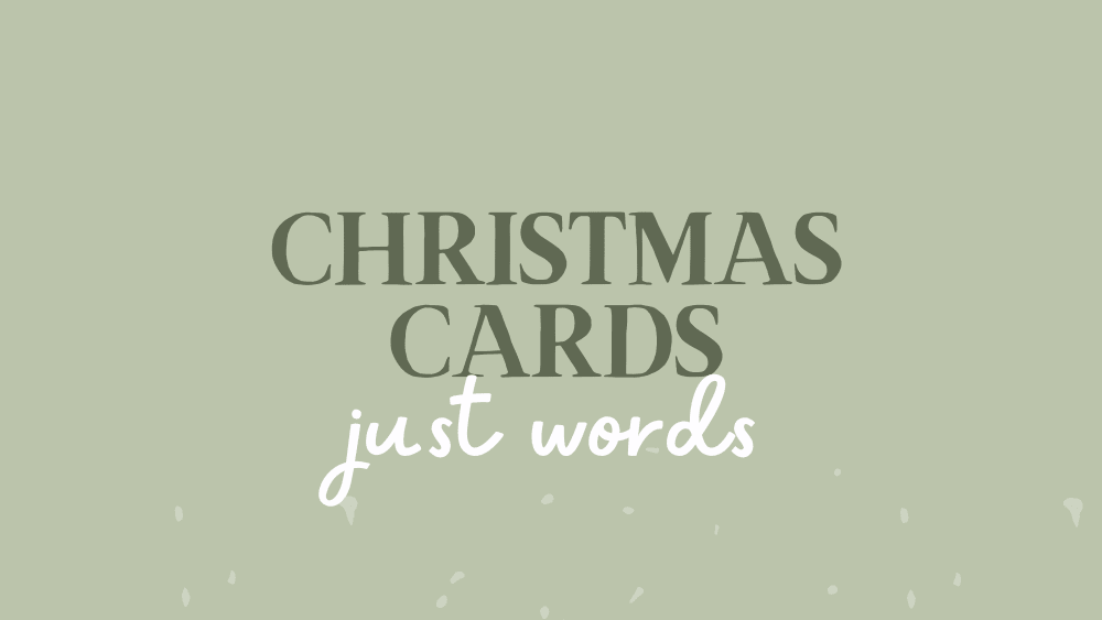 Just Words Christmas Cards - Whimsi Lilley