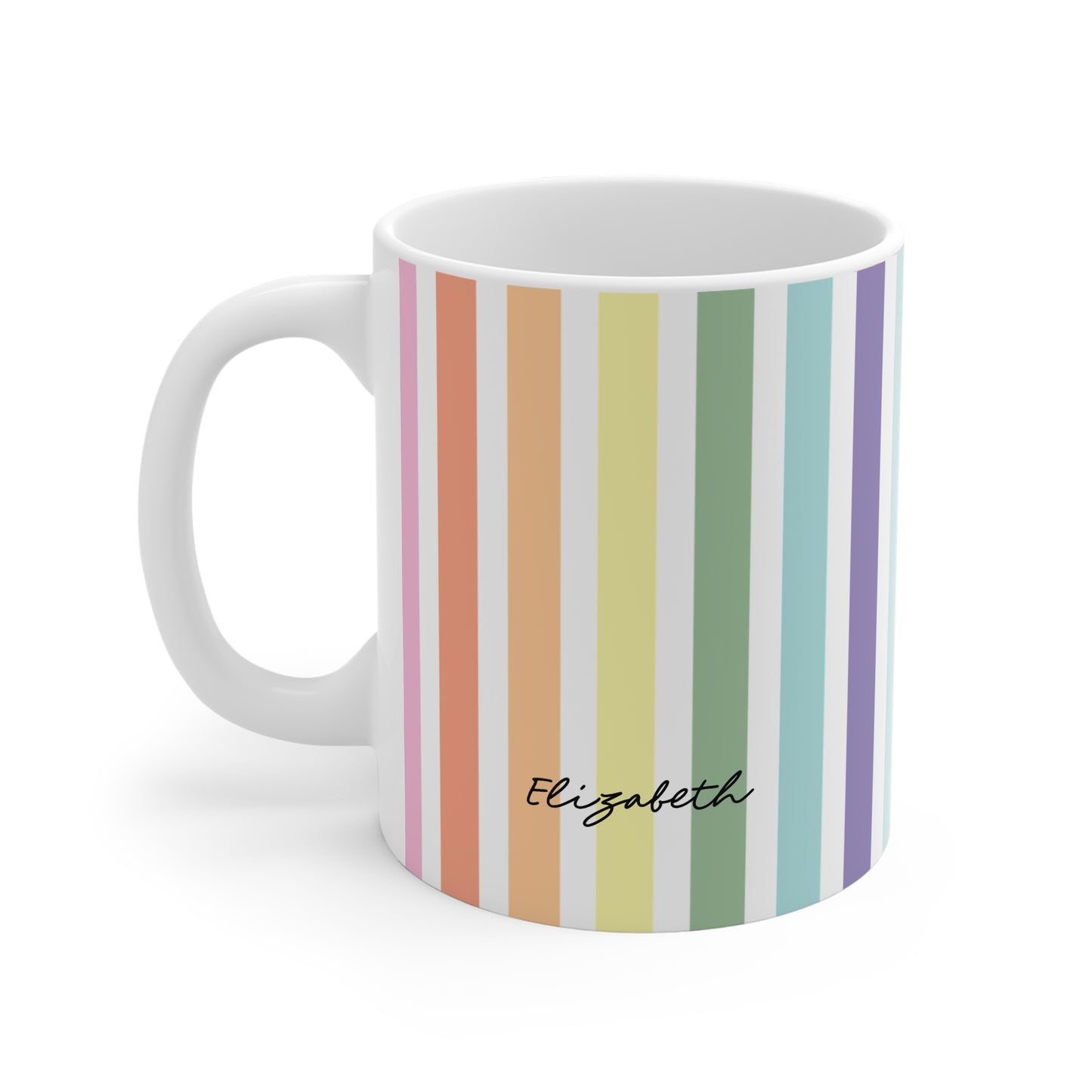 I Love Doing Life With You Personalised Mug - Rainbow