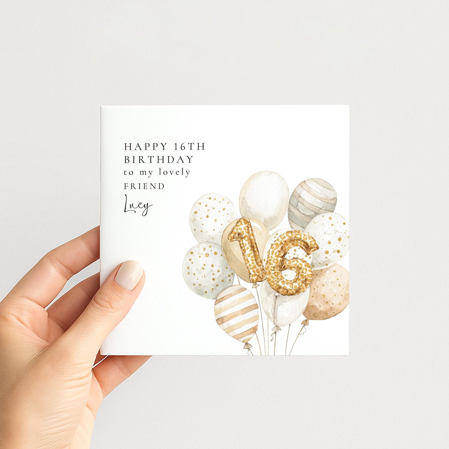 16th Birthday Card for Friend