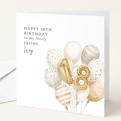 18th Birthday Card for Friend