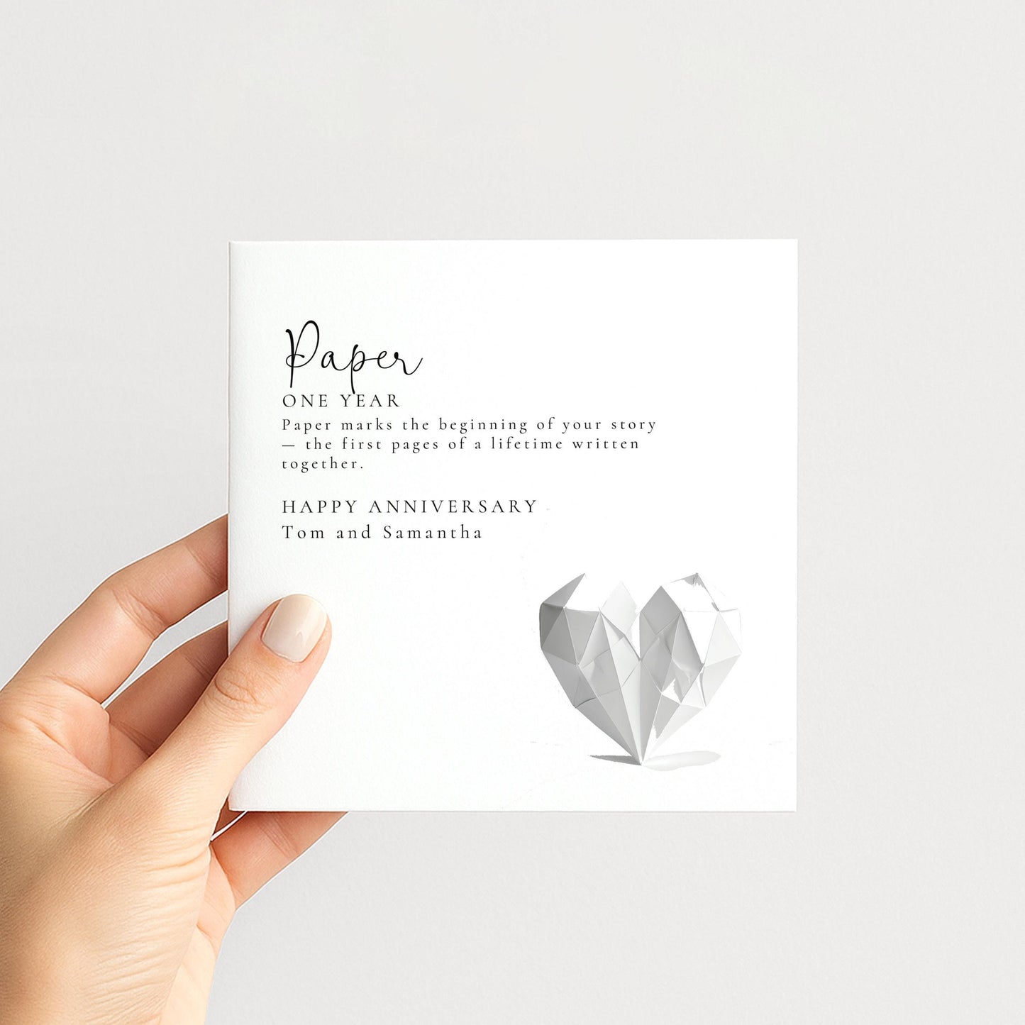 1st Wedding Anniversary Card