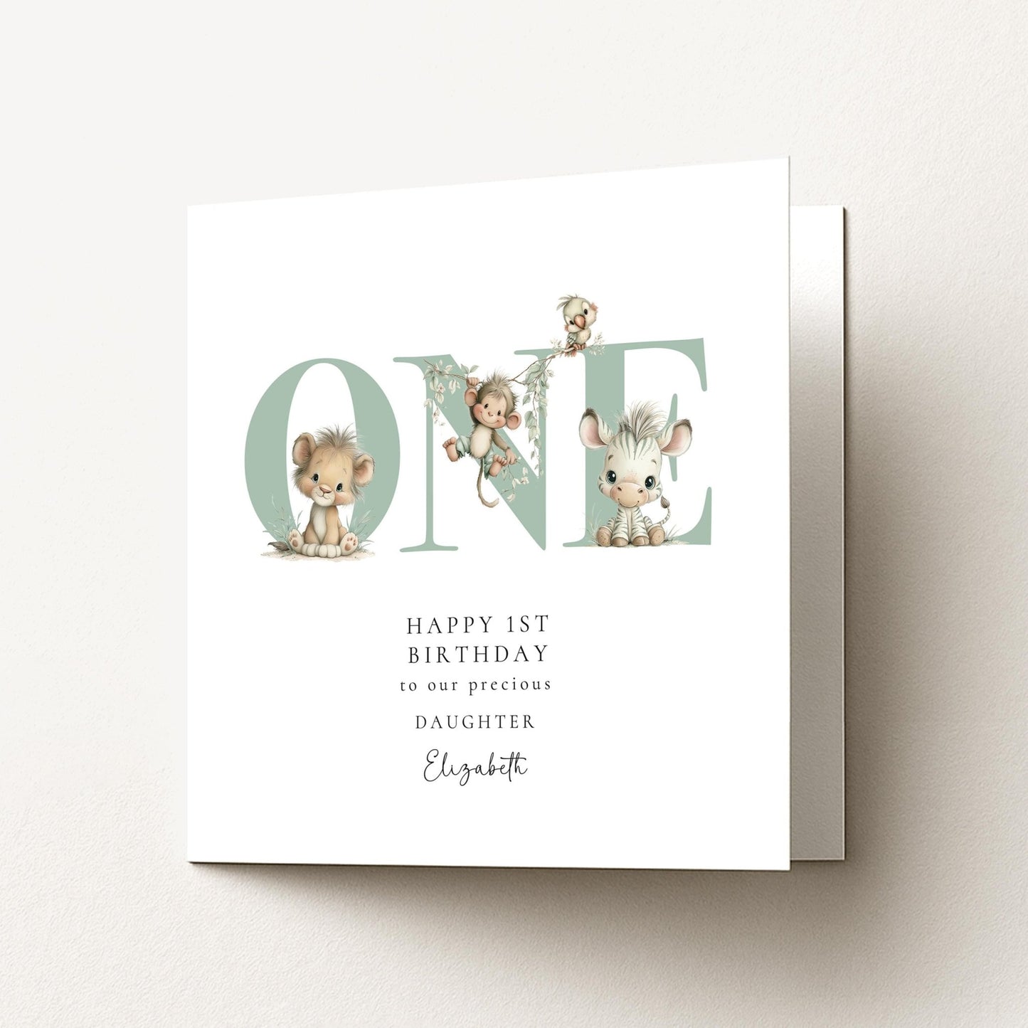 1st Birthday Card for Daughter - Whimsi Lilley