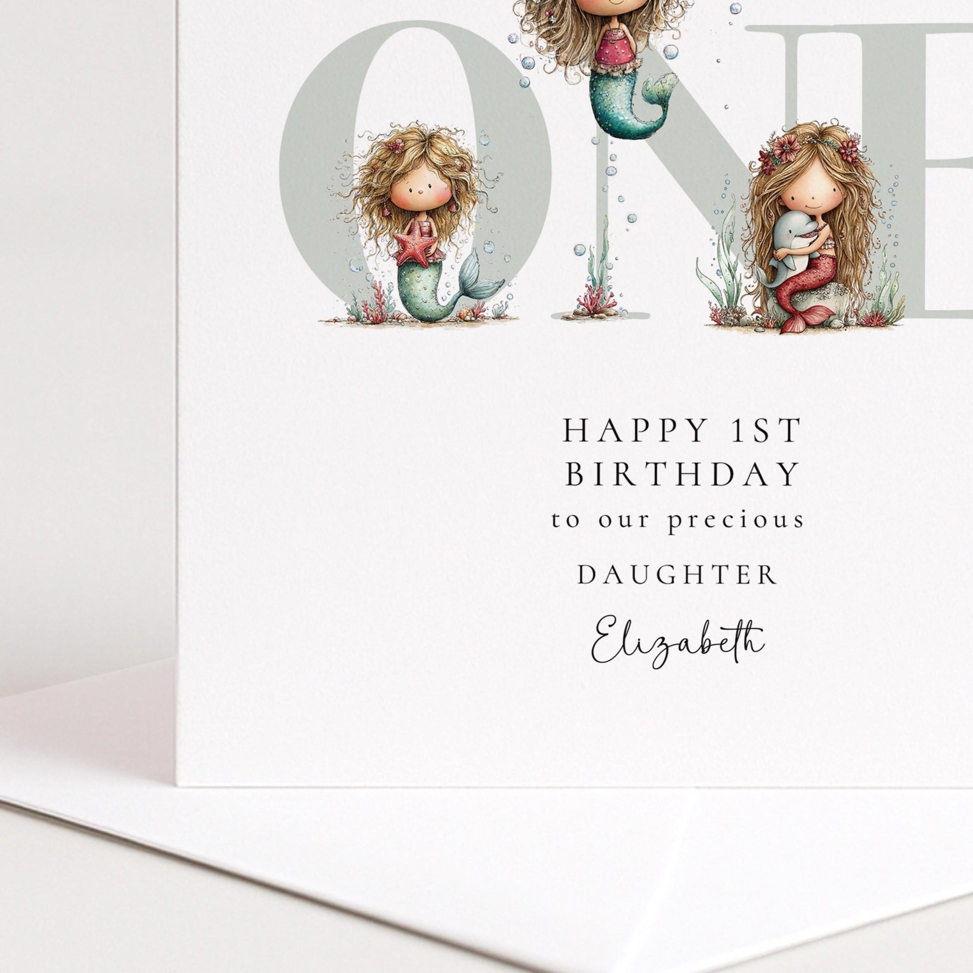 1st Birthday Card for Daughter - Whimsi Lilley