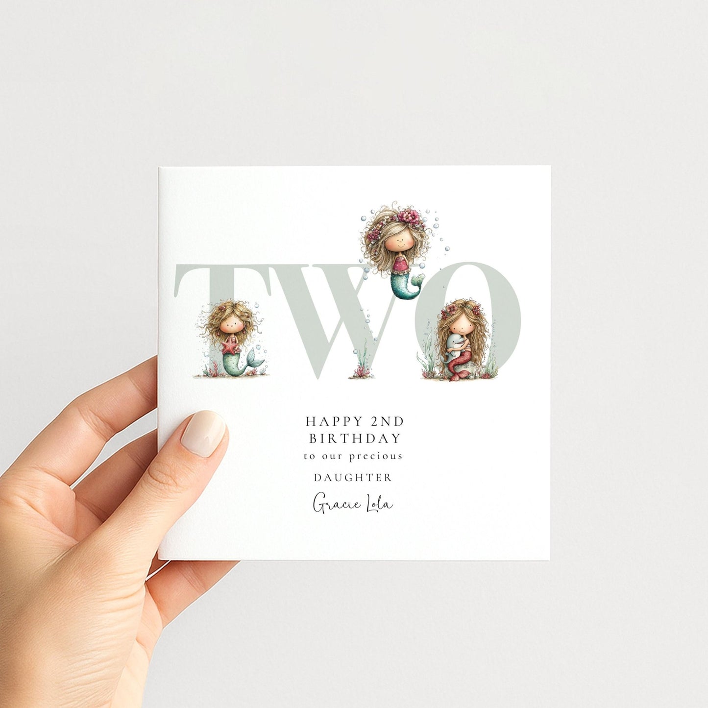 2nd Birthday Card for Daughter - Whimsi Lilley