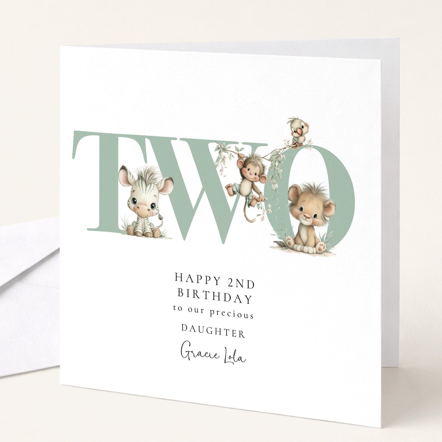 2nd Birthday Card for Daughter - Whimsi Lilley
