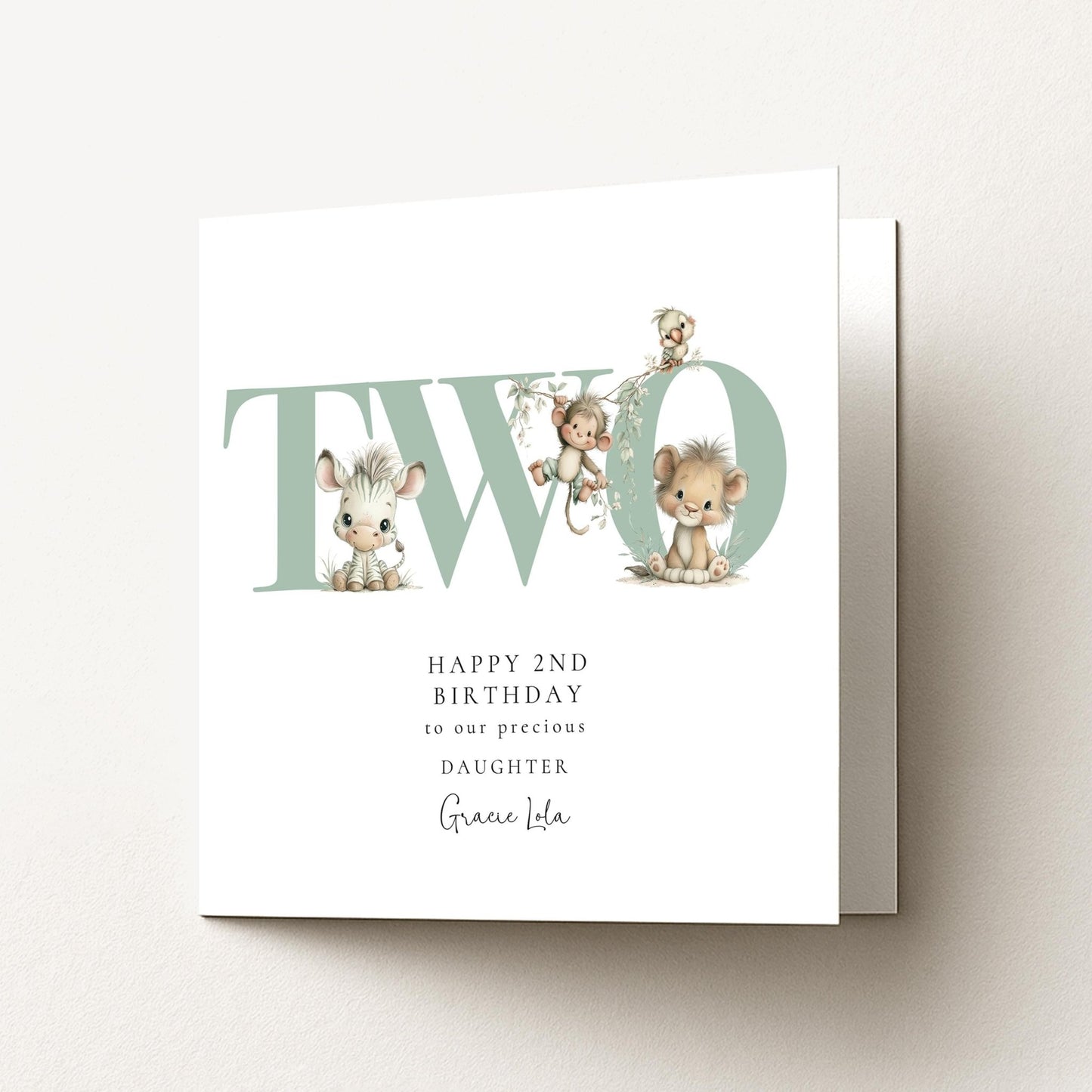 2nd Birthday Card for Daughter - Whimsi Lilley