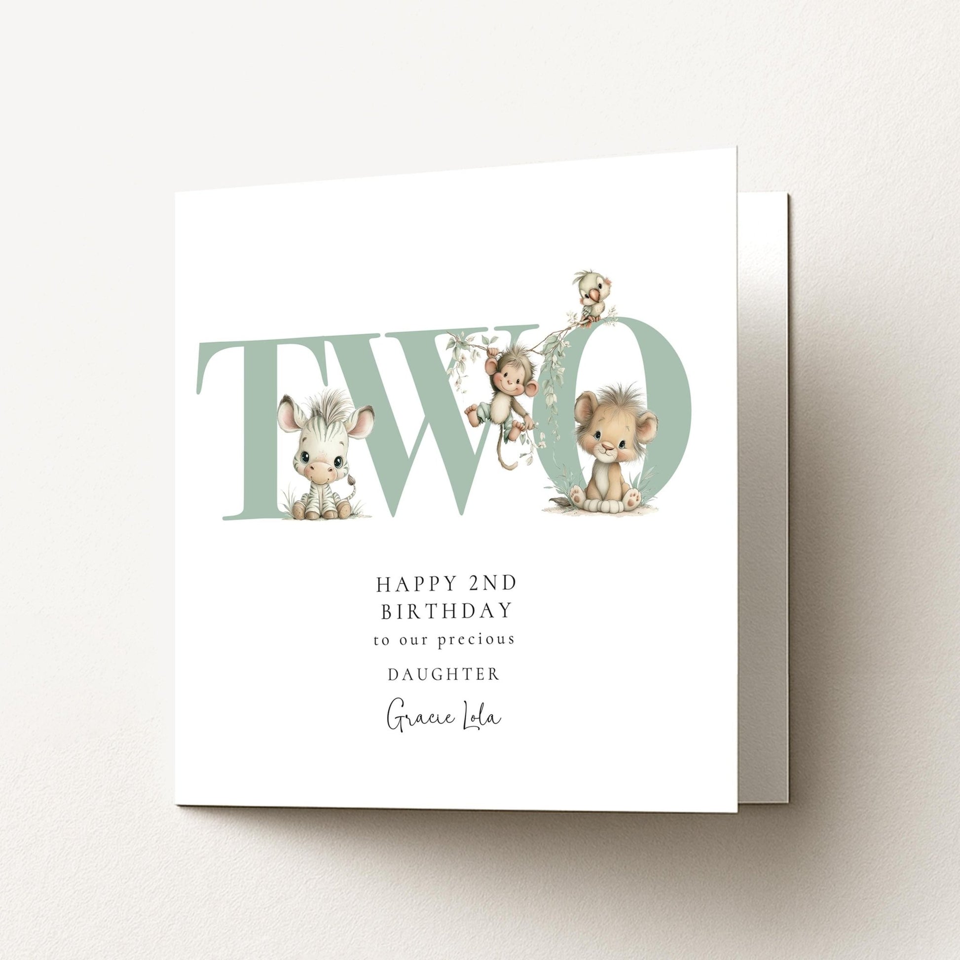 2nd Birthday Card for Daughter - Whimsi Lilley