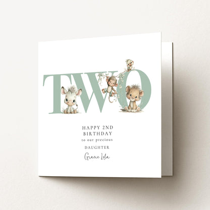 2nd Birthday Card for Daughter - Whimsi Lilley