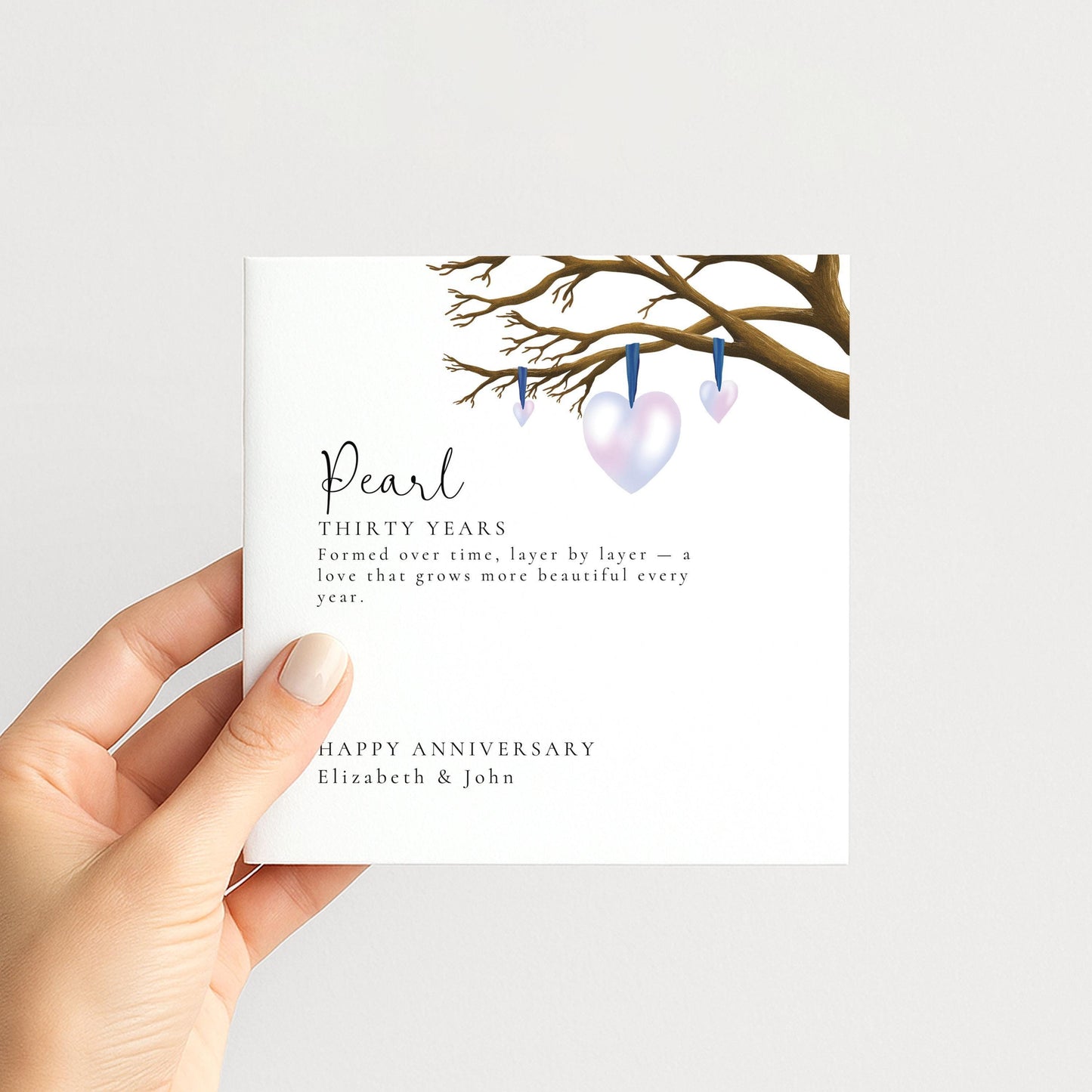 30th Wedding Anniversary Card