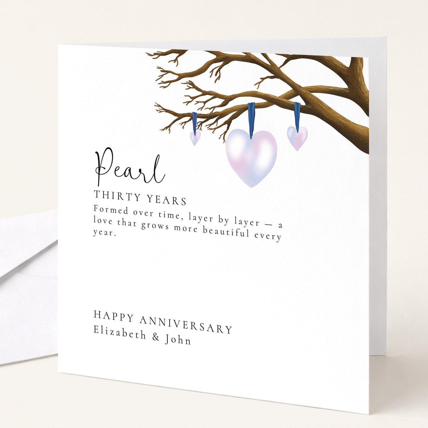 30th Wedding Anniversary Card