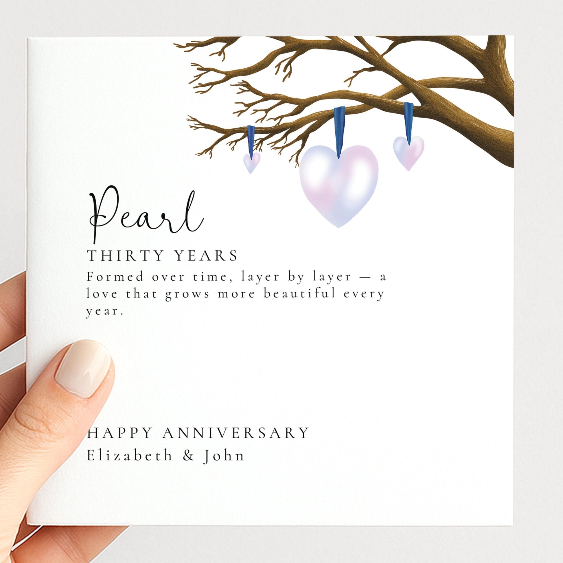 30th Wedding Anniversary Card