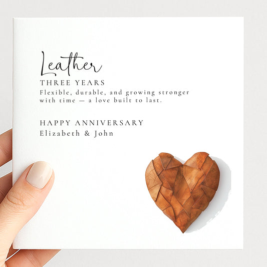 3rd Wedding Anniversary Card