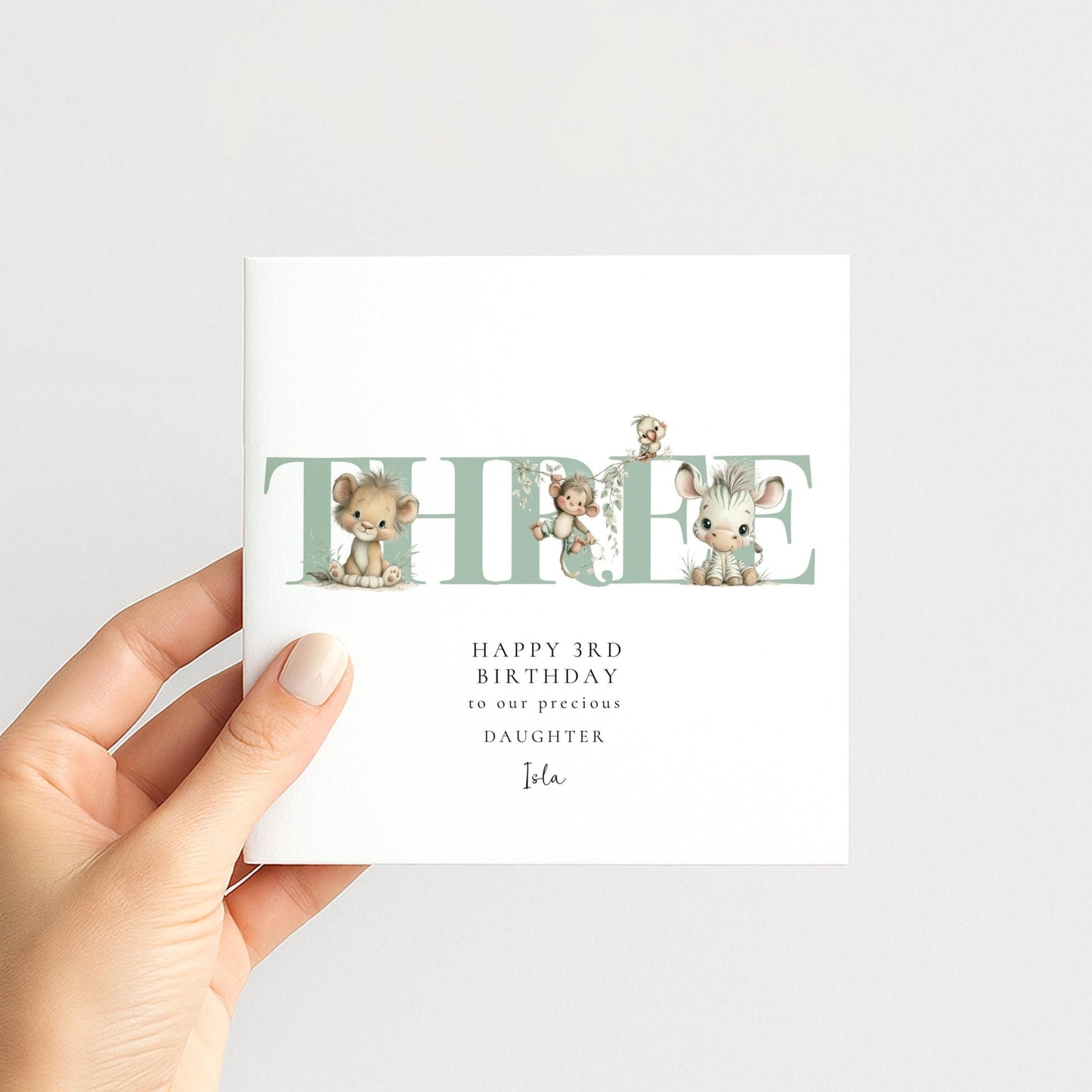 3rd Birthday Card for Daughter - Whimsi Lilley