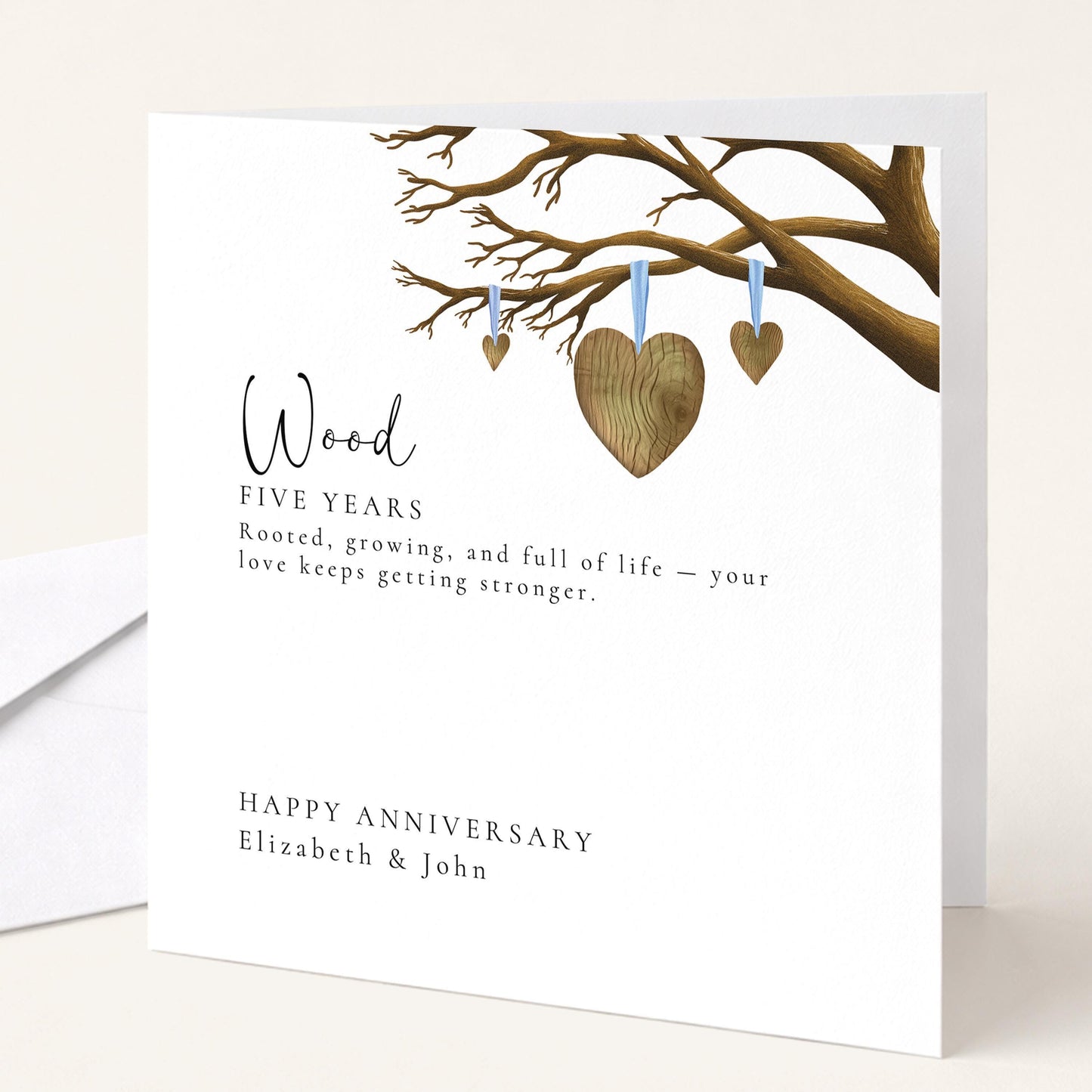 5th Wedding Anniversary Card