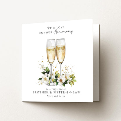 Anniversary Card Brother Sister In Law – Personalised Wedding Anniversary Keepsake