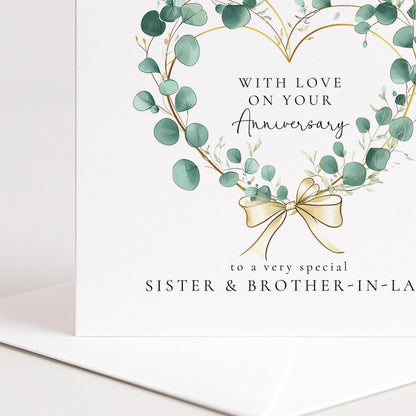Anniversary Card Sister and Brother-in-Law
