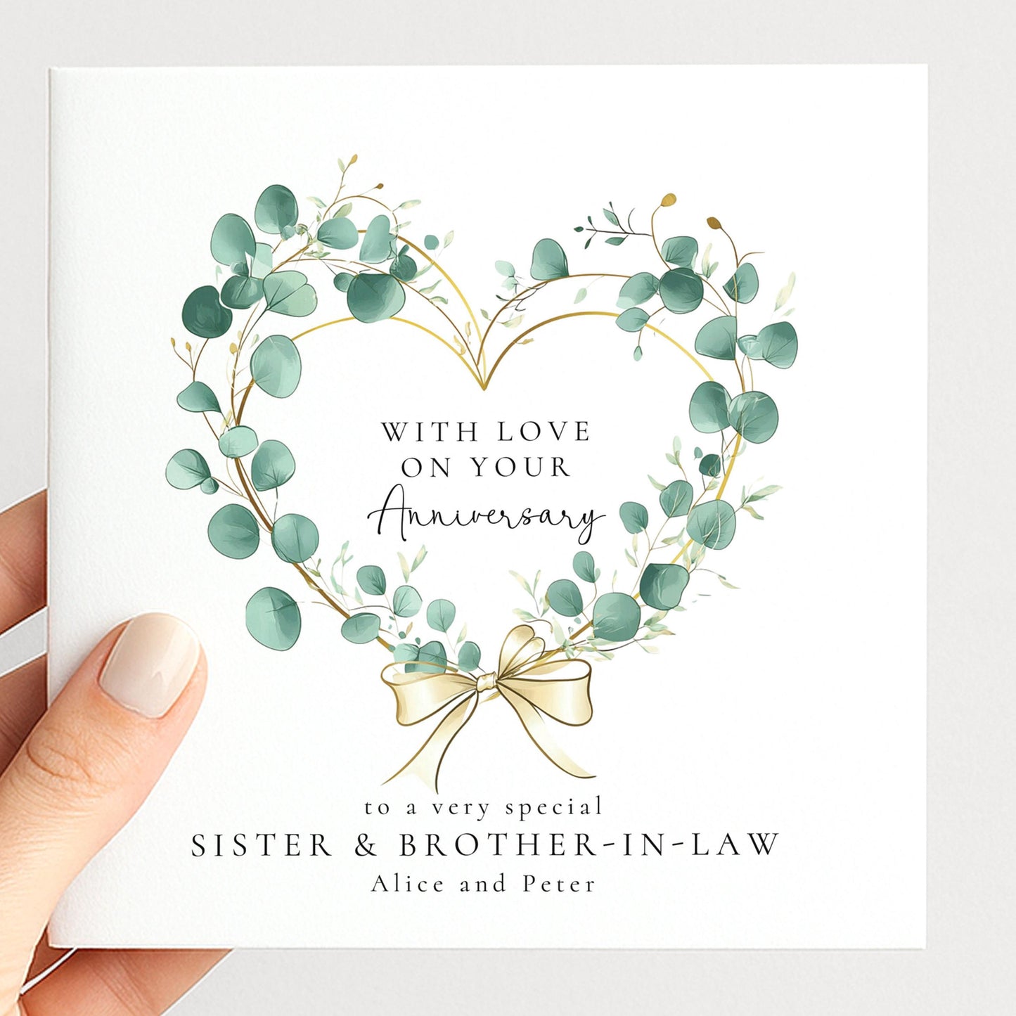 Anniversary Card Sister and Brother-in-Law