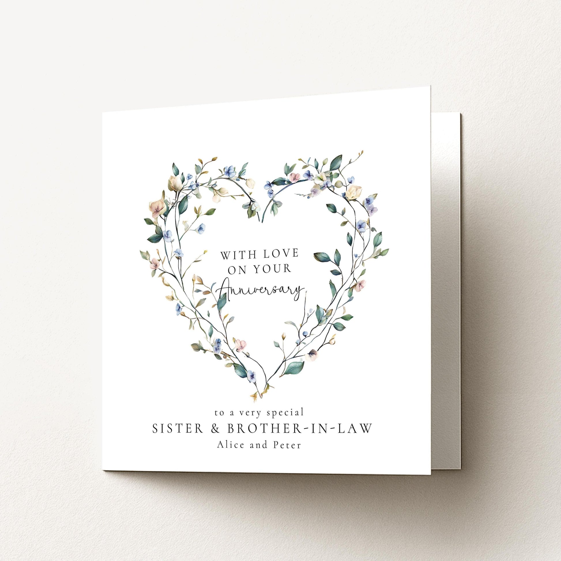 Anniversary Card for Sister and Brother in Law