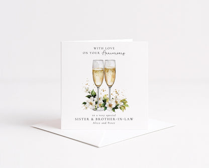 Anniversary Card for Sister and Brother in Law