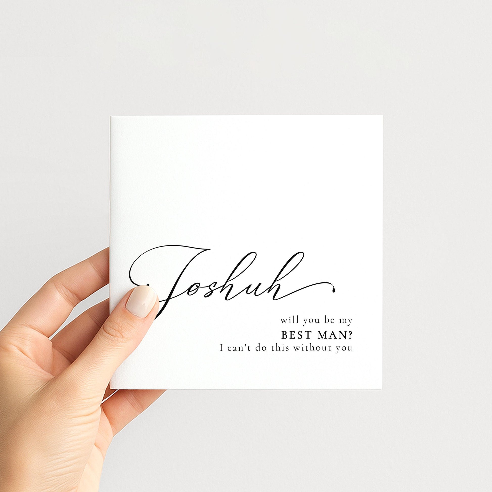 Best Man Proposal Card – Personalised Wedding Keepsake Matte Finish Card