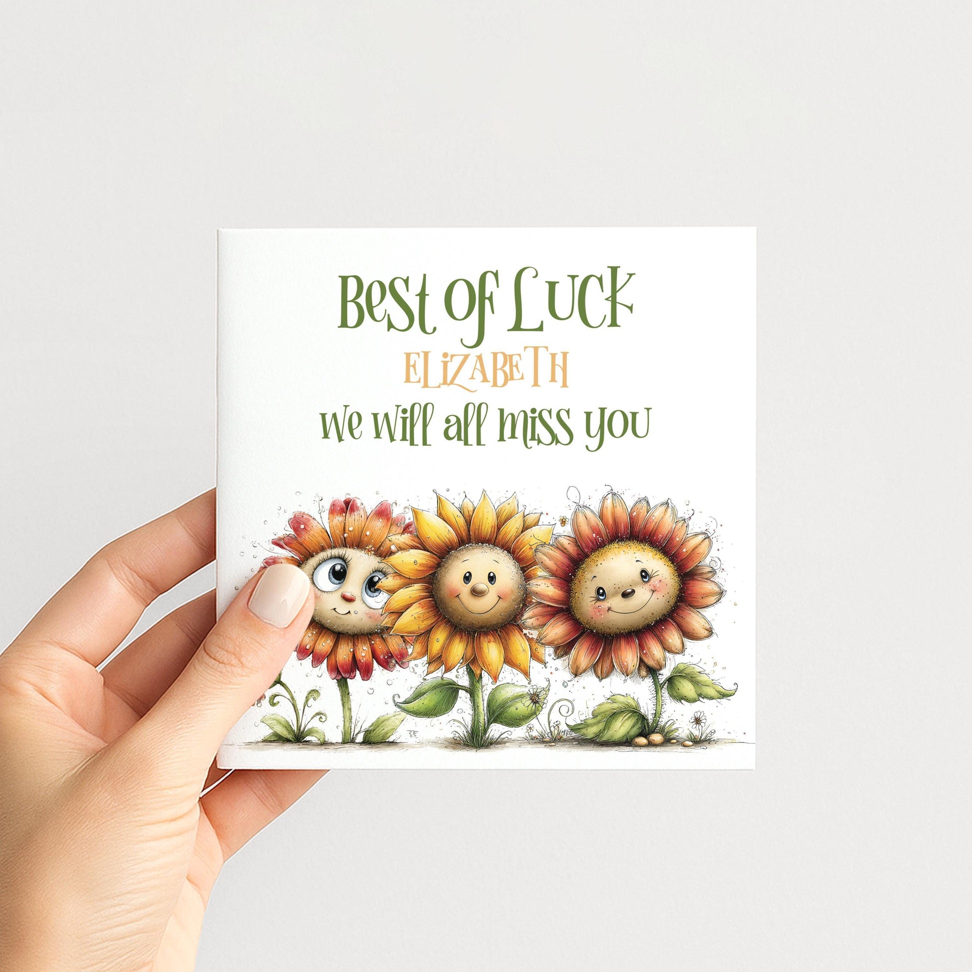 Best of Luck Leaving Card