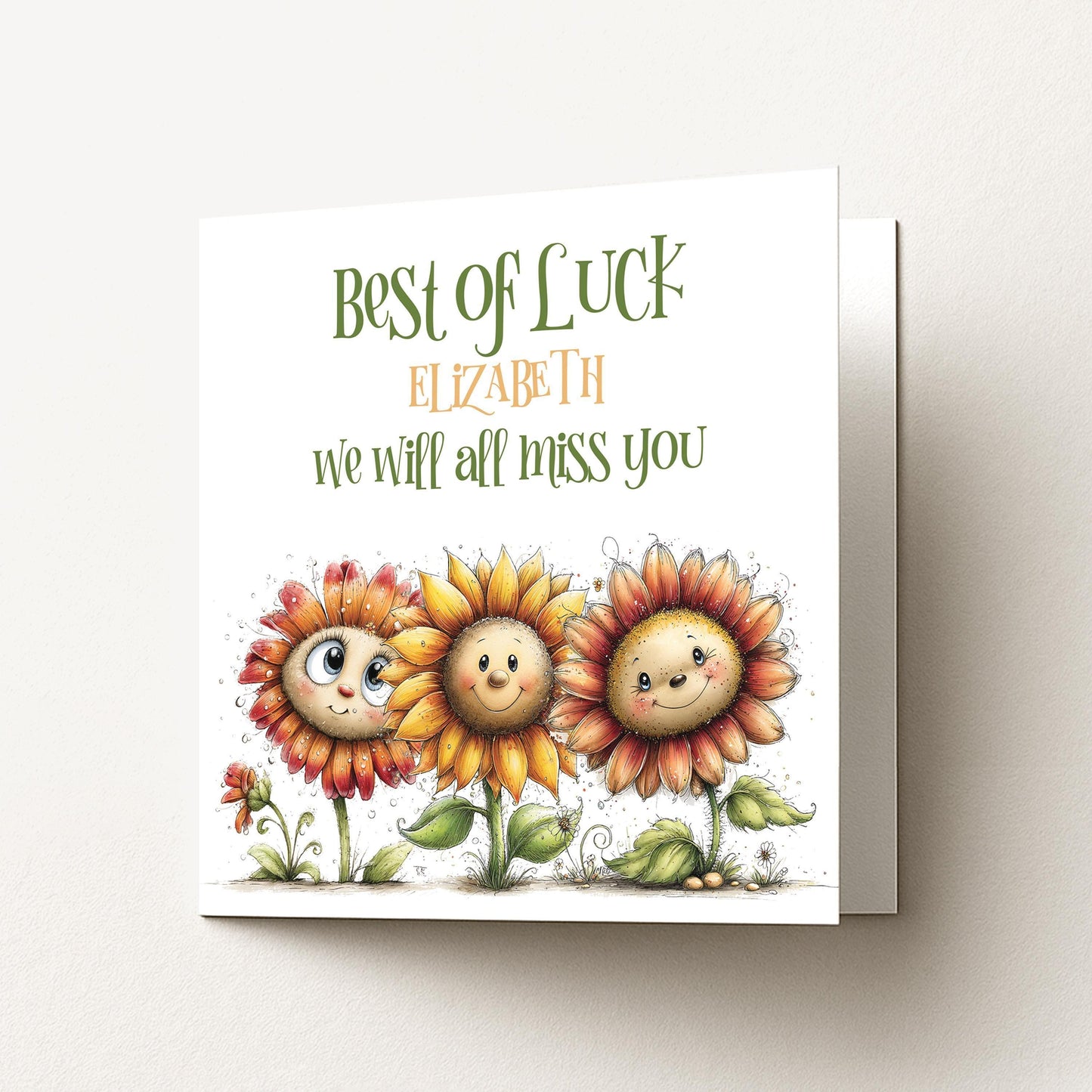 Best of Luck Leaving Card