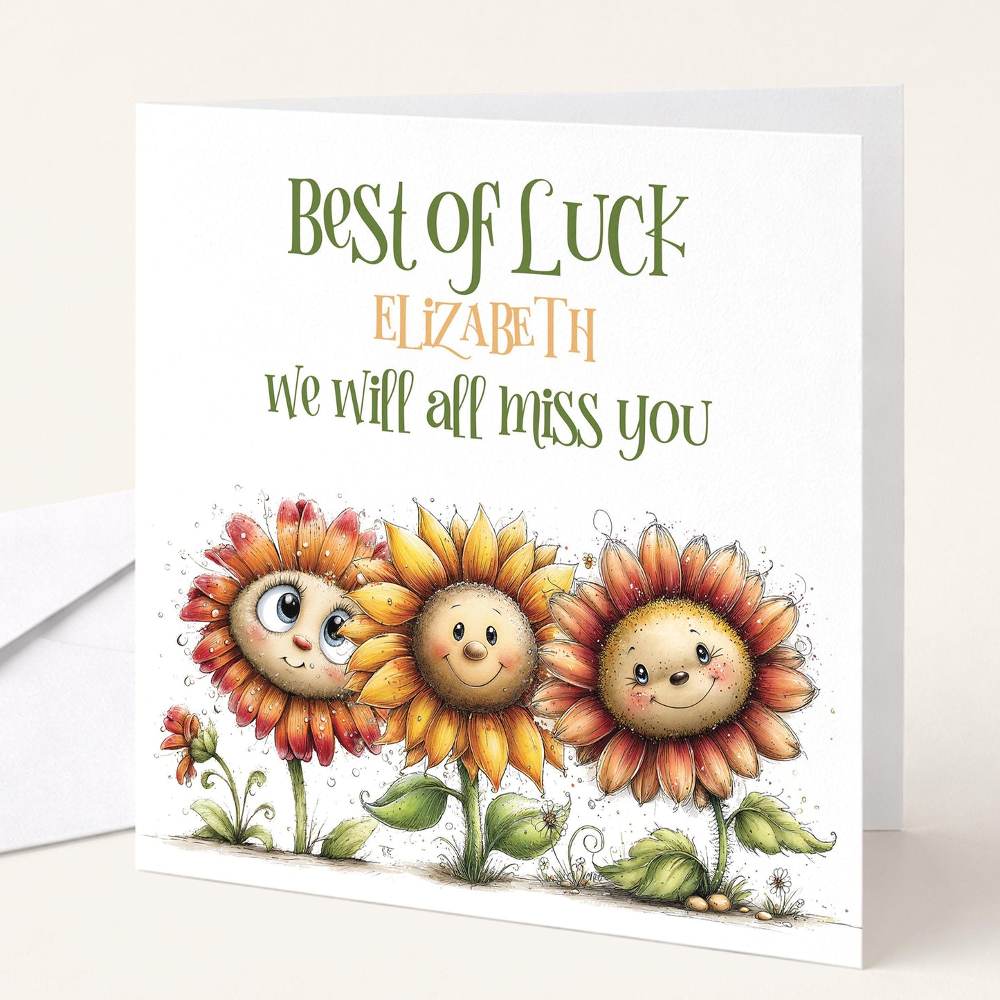 Best of Luck Leaving Card
