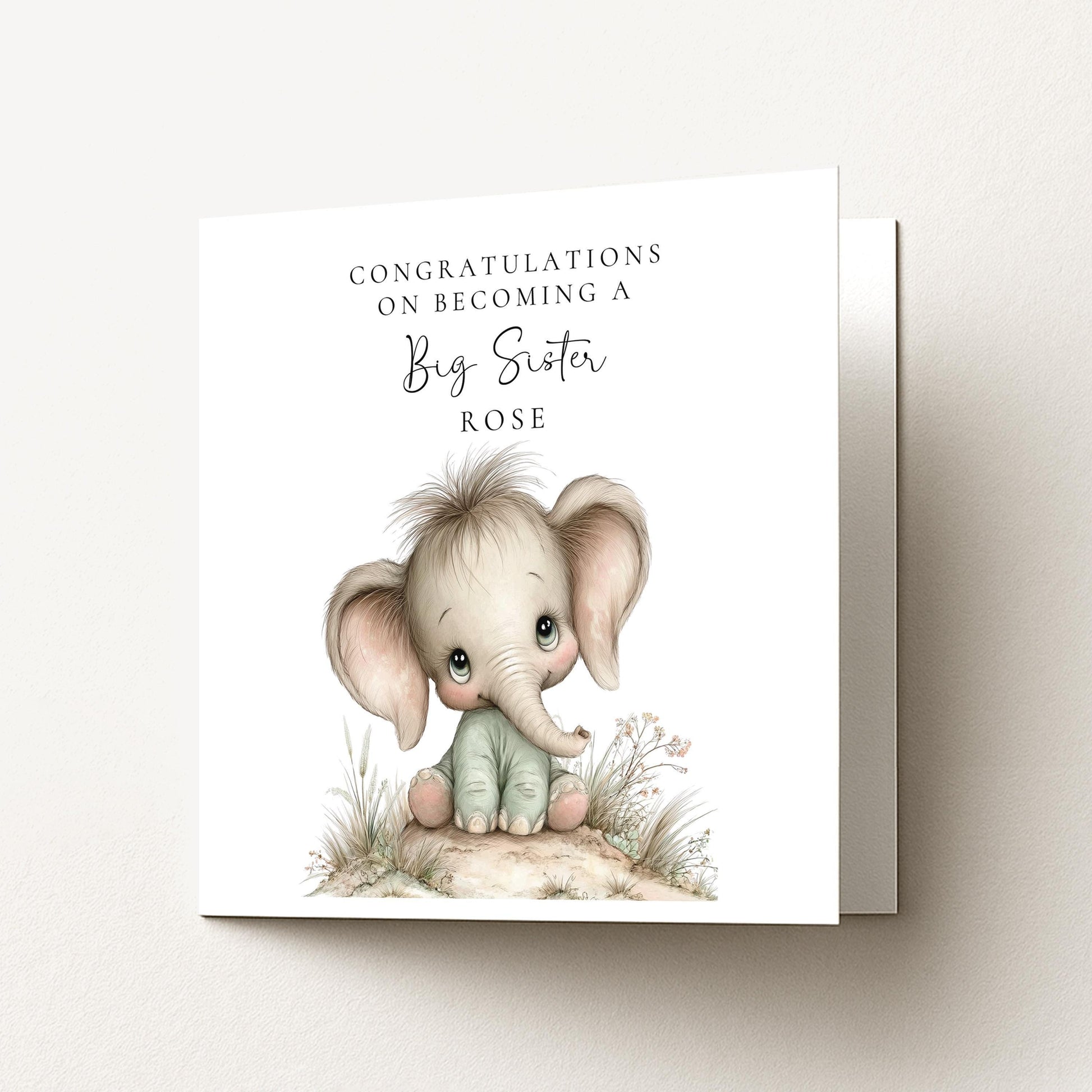 Big Sister Card from Baby