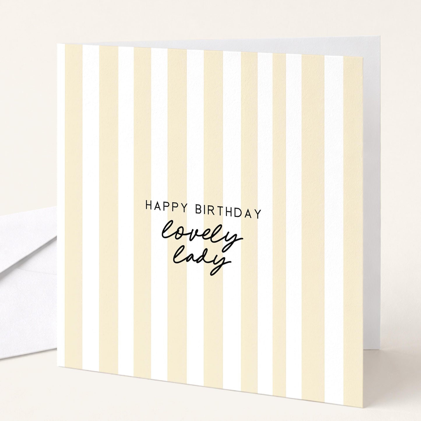 Birthday Card for Her Simple Stripe