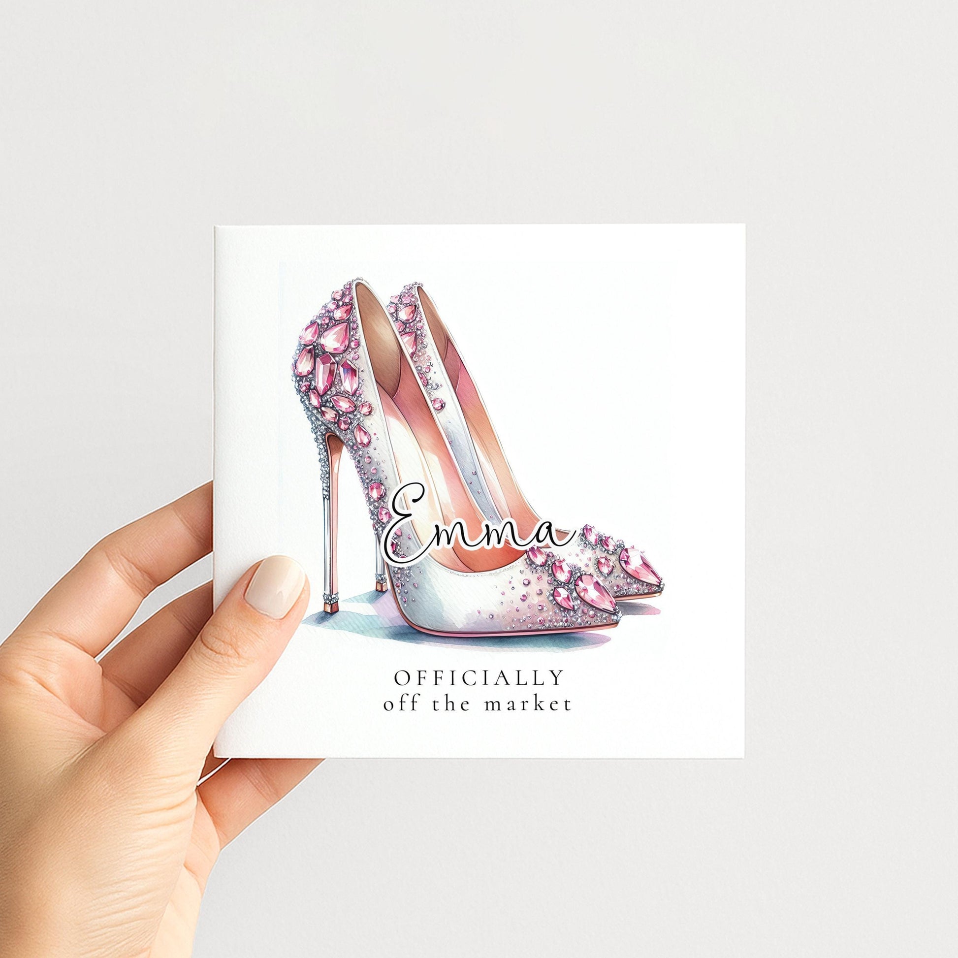 Bride To Be Card – Glamorous Wedding Card With Officially Off Market Design