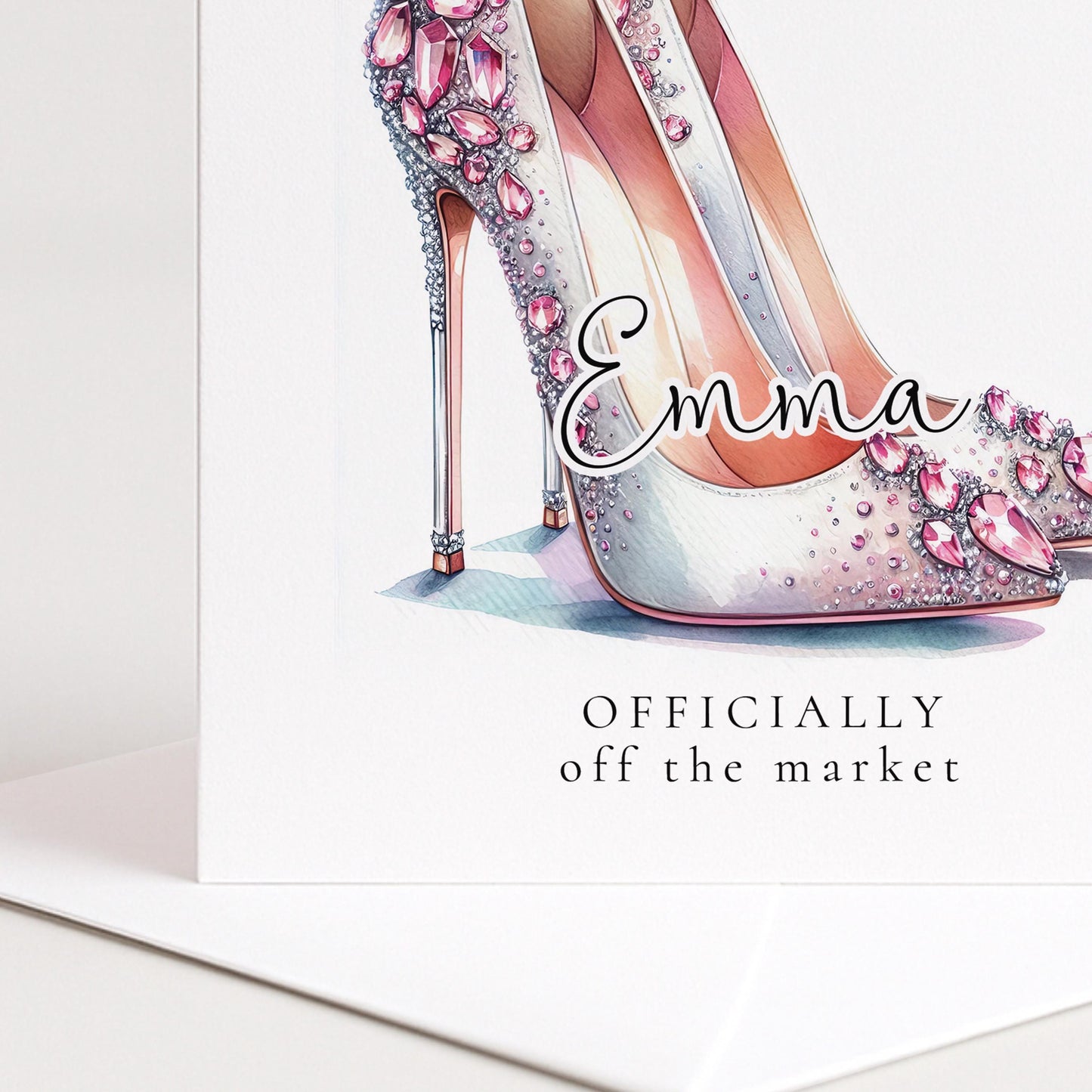 Bride To Be Card – Glamorous Wedding Card With Officially Off Market Design
