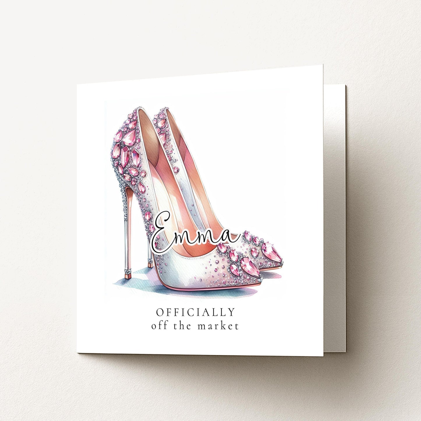 Bride To Be Card – Glamorous Wedding Card With Officially Off Market Design