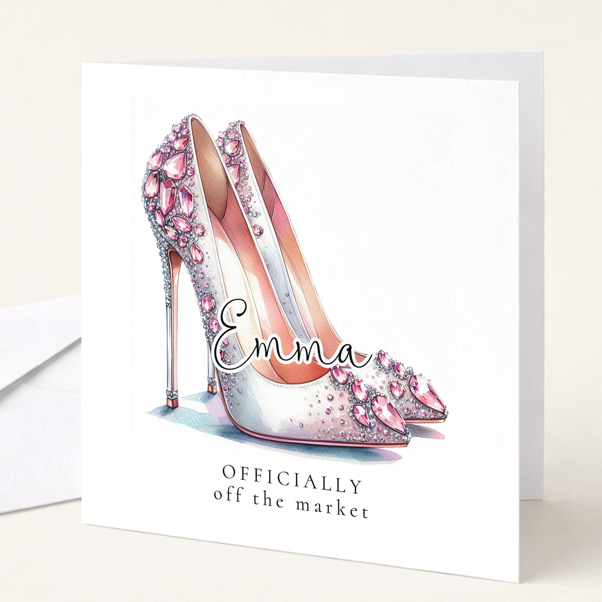 Bride To Be Card – Glamorous Wedding Card With Officially Off Market Design