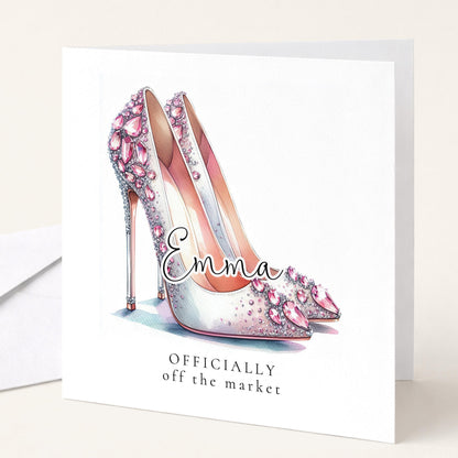 Bride To Be Card – Glamorous Wedding Card With Officially Off Market Design