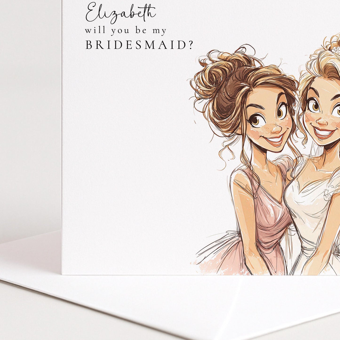 Bridesmaid Proposal Card – Funny Bridesmaid Card Personalised Wedding Keepsake