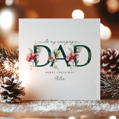 Dad Christmas Card