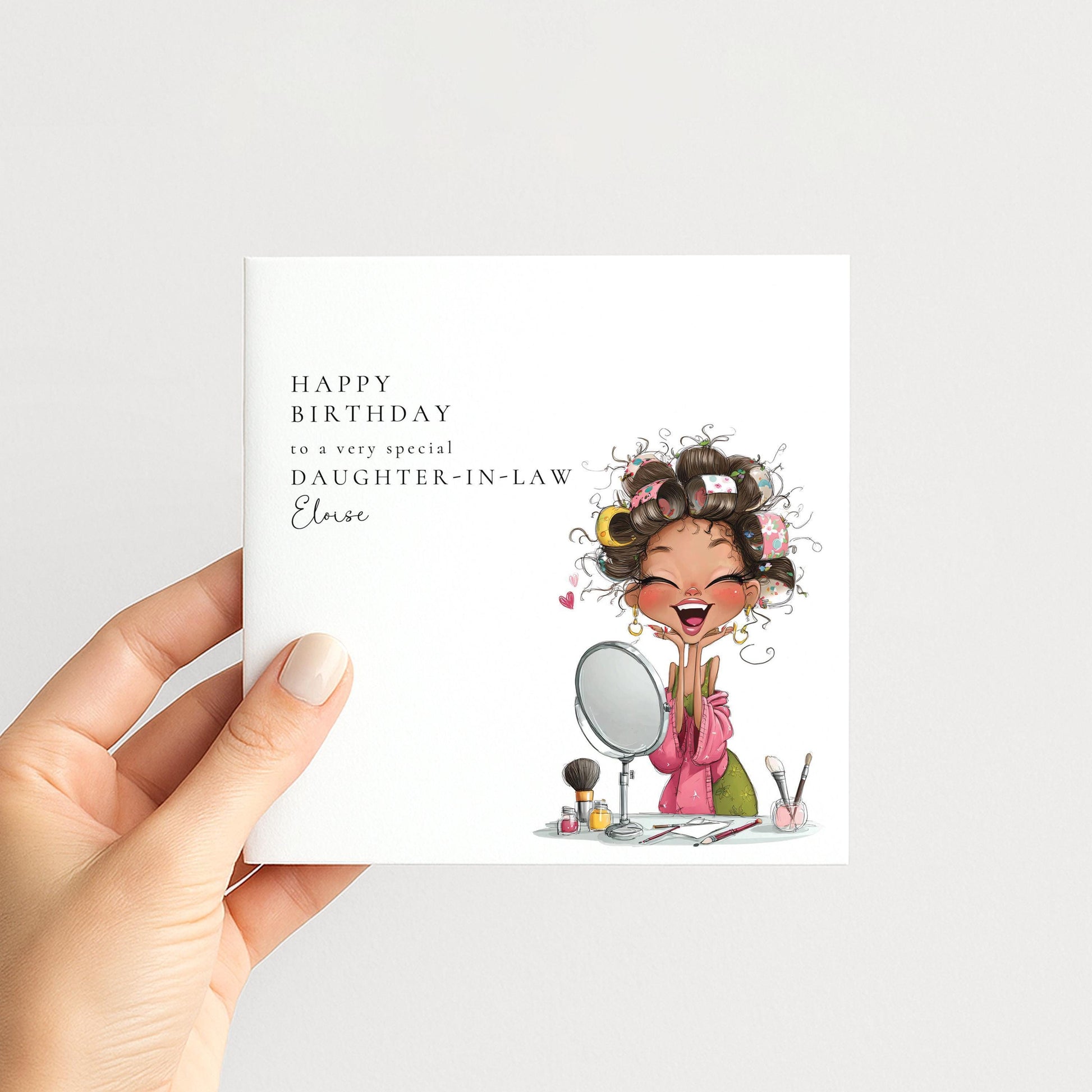 Daughter In Law Birthday Card - Personalised Fun Celebration Greeting