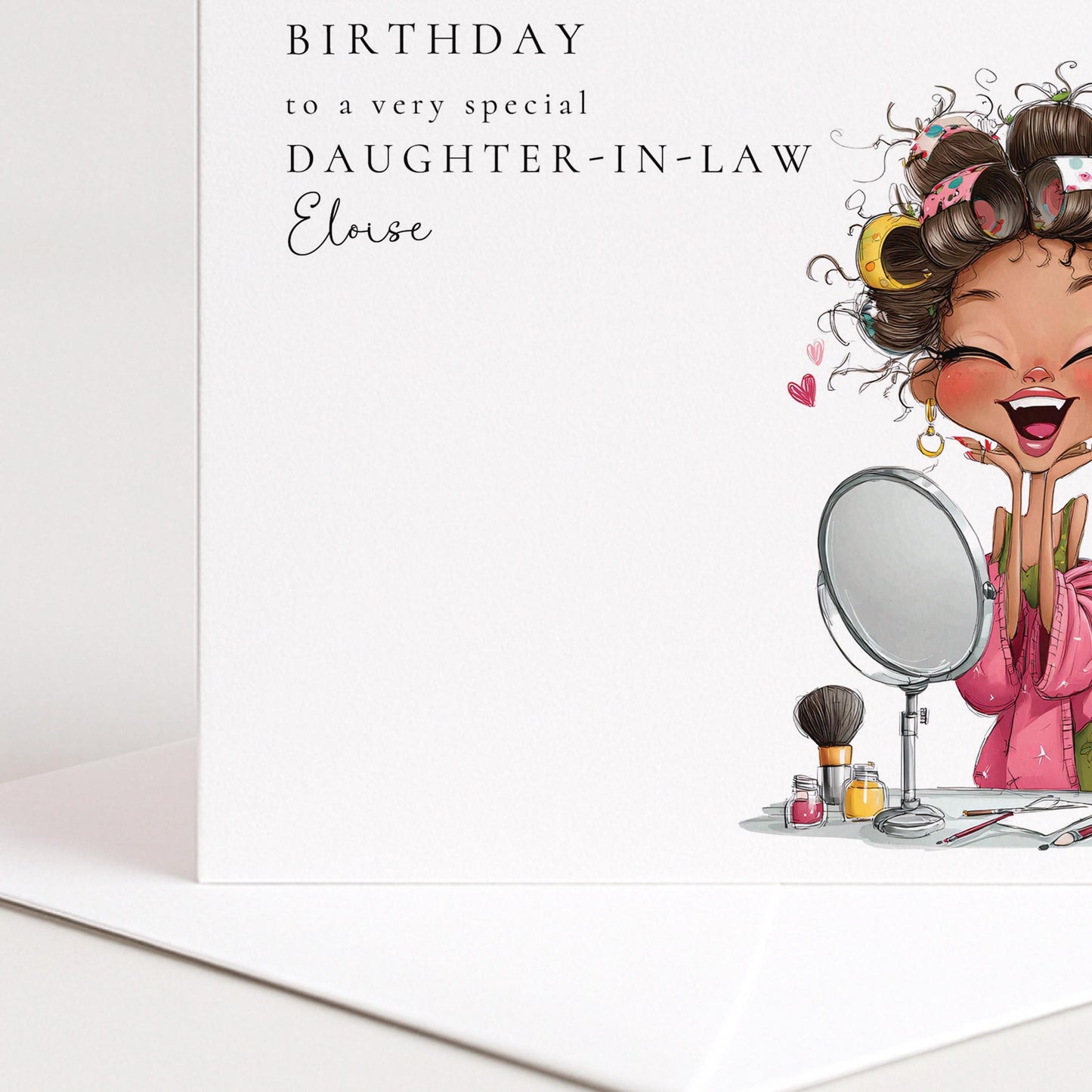 Daughter In Law Birthday Card - Personalised Fun Celebration Greeting