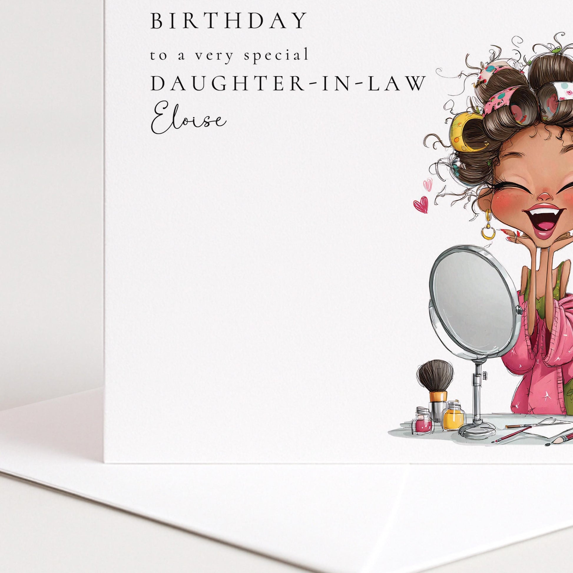 Daughter In Law Birthday Card - Personalised Fun Celebration Greeting