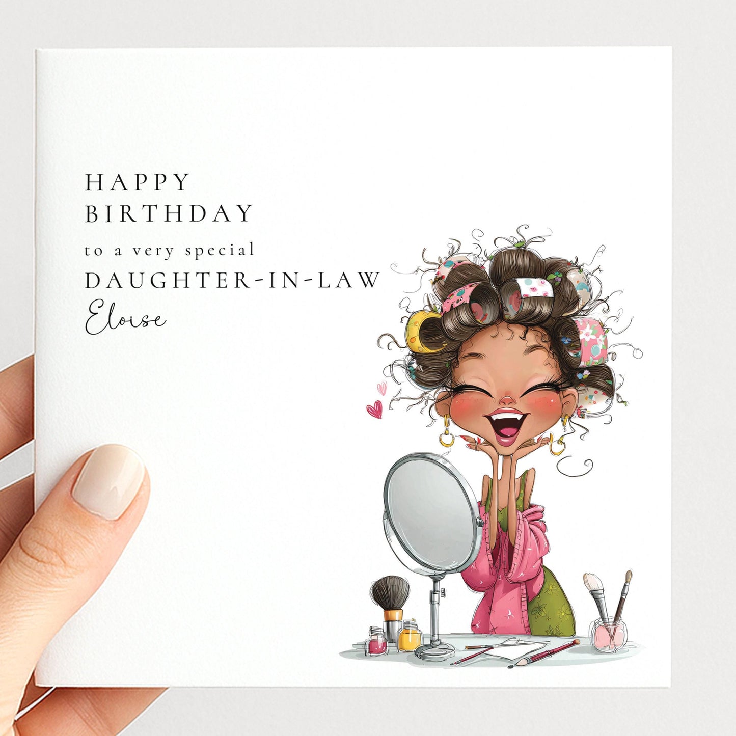 Daughter In Law Birthday Card - Personalised Fun Celebration Greeting