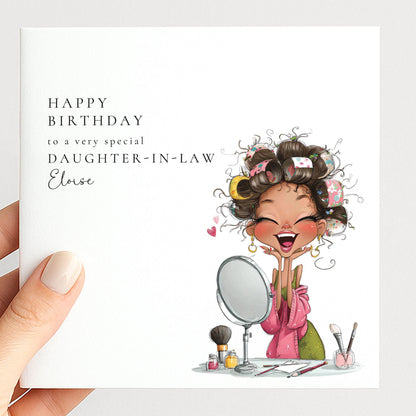 Daughter In Law Birthday Card - Personalised Fun Celebration Greeting