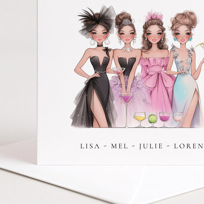 Fabulous Friends Card – Personalised Best Friend Birthday Greeting