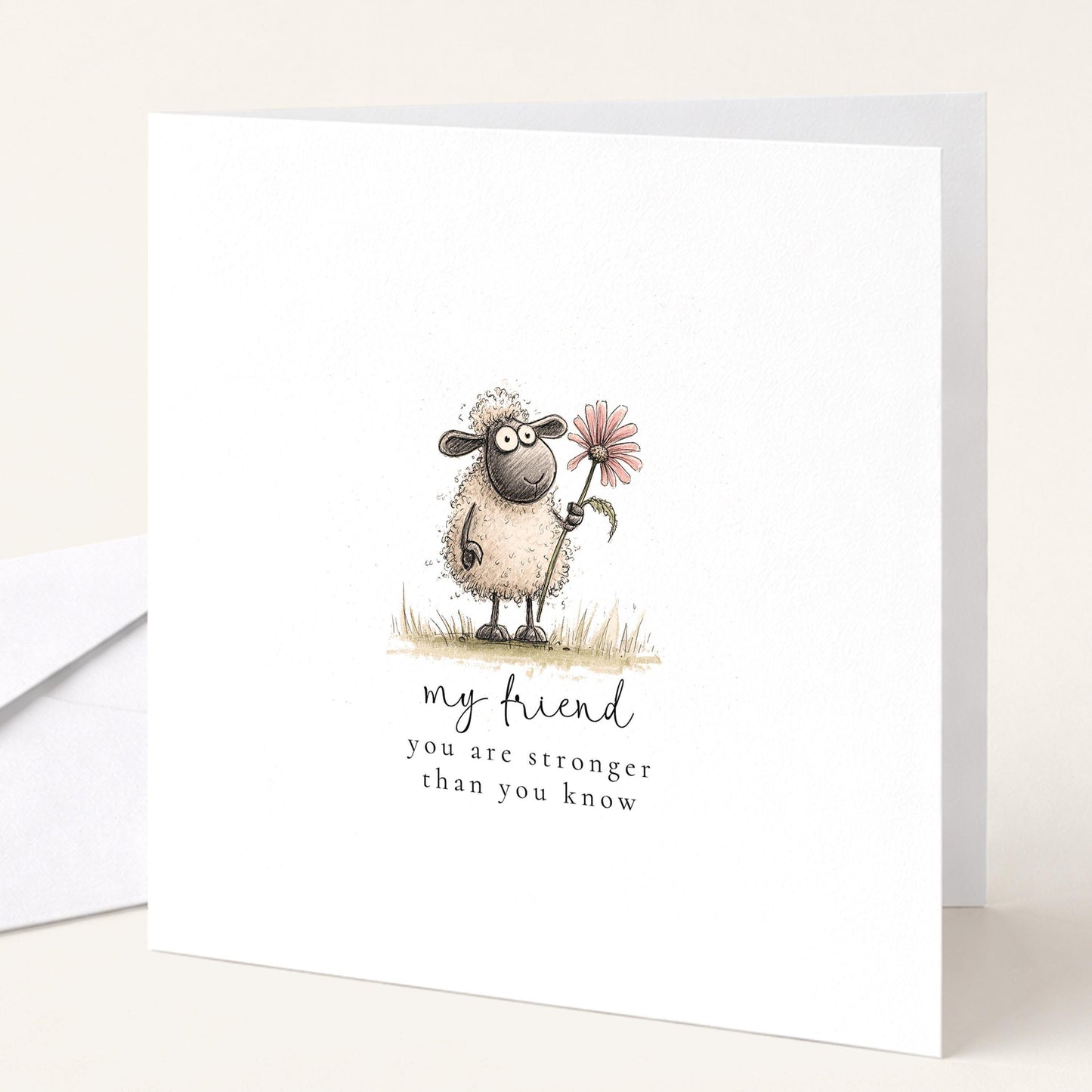Friend Encouragement Card – Uplifting Comfort & Kind Message For Tough Times